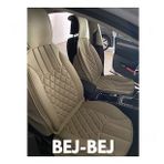 Bmw 5 Serisi 524 Lüx Oto Koltuk Minderi Ön Arka 5'li Set ELEGANCE Serisi BEJ