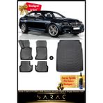 Bmw 5 Serisi F10 2013-2016 Araca Özel 3D Havuzlu Paspas Siyah & Bagaj Havuzu Seti (Hediyeli!)