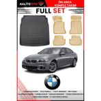 Bmw 5 Serisi F10 2013 Model 4d Bagaj ve Pro Serisi Havuzlu Bej Paspas Takımı - Siyah