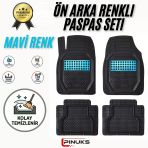 BMW 5 SERİSİ F10/F11 2011 MODEL UYUMLU SİYAH- MAVİ RENK PREMİUM OTO PASPAS SETİ