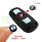 Bmw Anahtarlık Metal Alaşım Logo Amblem Arma 3M 1 Adet 11 Mm