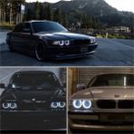 Bmw E38 Uyumlu Angel Eyes Halka Pamuk Led, Parlak ve Şık Tasarım - Ceviz - Seçenek 1