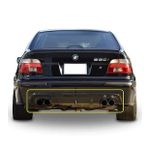 Bmw E39 5 Serisi M5 Difüzör Piona Black Sağ Sol Çift Egzoz Çıkışlı