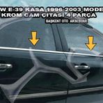 Bmw E39 Krom Cam Çıtası 4 Parça 1996-2003 Paslanmaz Çelik