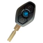 BMW E46 E60 E90 X3 X5 Uyumlu 3 Tuşlu Anahtar Kumanda Kabı Oto Anahtarlık HU58 Uçlu Logolu