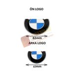 Bmw E60 Kaput Ve Bagaj Logo Takım 2li E60,e39,e34 Mavibeyaz 8282