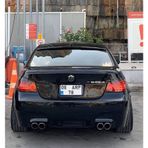 Bmw E60 Kare Plakalık - Plastik - Piano Black