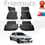 BMW F10 3D Havuzlu Paspas 2013 Sonrası Siyah 4 Parça Friemats