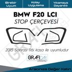 Bmw F20 Lcı/Makyajlı Kasa Stop Çerçeve Sticker-Kolay Uygulama