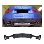 Bmw F32 4 Serisi M Performance Difüzör Piona Black 2014 ve üzeri Sağ Sol Çift Egzoz Çıkışlı