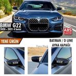 Bmw G22-g23-g26 4 Serisi Batman Yarasa Ayna Kapağı Piano Black Abs Plastik
