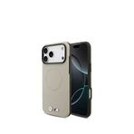 Bmw Iphone 17 Pro Max M Logolu Delikli M Dizayn Magsafe Uyumlu Gri Telefon Kılıfı