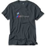 Bmw Logo M Power Yazı Füme Tişört Liyada - 4XL
