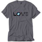 Bmw Love Gri Tişört - S