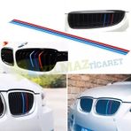 Bmw M Çizgi Şerit Panjur Ön Izgara Oto Sticker Yapıştırma Etiket 0,70 X 30 Cm