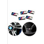 Bmw M Logo Jant Direksiyon Sticker (5 Adet) - 9*17 - Parlak Siyah