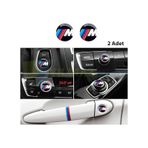 Bmw M Logo Kapı Teyp Joystick Sticker Arma Damla Etiket 2 Ad