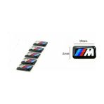 Bmw M Logo Sticker Amblem Jant Direksiyon Cam Düğmesi Üstü 5 Adet