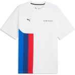 Bmw M Motorsport Pumatech-X Erkek Geniş Kesim Tişört - XL - Puma White