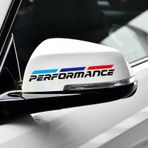 Bmw M Performance Ayna Kapı Kolu Jant Sticker Etiket 4 Adet 13 Cm-3 Çizgi Renk Sabittir