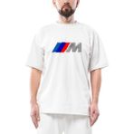 Bmw M Power Brush Oversize Beyaz Tişört - L