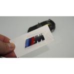 Bmw M Uyumlu Çamurluk Yanı Krom Abs 3m 3D Yazı Logo Seti (503734782) Gümüş Krom