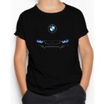 Bmw M4 Series Logo Siyah Çocuk Tişört - 11 - 12 Yaş