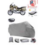 Bmw R 1100 Rt Branda Gri Arka Çanta Uyumlu(Topcase) Motosiket Brandası Motor Örtüsü Çadır Su Geçirmez Motosiklet Kılıfı Motor Brandası,lastikli,taşıma Torbalı