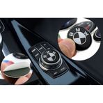 Bmw Uyumlu Joystick Konsol Sticker Arma Logo 2,9 Mm 2.9 Cm 1 Adet Siyah siyah