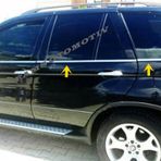 Bmw X5 P.Çelik 1999-2006 6 Parça Krom Cam Çıtası