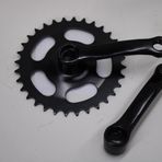 BMX BİSİKLET 32 T AYNAKOL KÖŞELİ MODEL SİYAH RENK BMX ORTA DİŞLİ