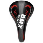 Bmx Racher Desenli Çocuk Bisikleti Koltuğu Çocuk Bisikleti Selesi 12, 16, 20 Jant -Kırmızı - Siyah