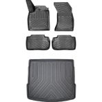 Bmy Oto Aksesuar Kia Ceed Hb 2006-2012 3D Araca Özel Paspas ve Bagaj Havuzu Set - Siyah