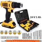 BN5 Pro 24 W 5 Ah Çift Akülü 27 Pcs Set Şarjlı Vidalama Matkap