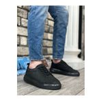 BOA BA0336 İçi Dışı Hakiki Nubuk Deri Siyah Tabanlı Bağcıklı Casual Erkek Ayakkabı