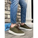 BOA Ba0336 Içi Dışı Nubuk Deri Haki Casual Erkek Ayakkabı