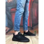 BOA BA0349 Özel Örme Triko Yüksek Taban Tarz Siyah Renk Spor Ayakkabı