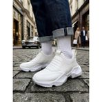 BOA BA0402 Bağcıksız Rahat Yüksek Taban Beyaz Erkek Spor Yarım Bilek Bot - Standart