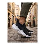 BOA BA0402 Bağcıksız Rahat Yüksek Taban Siyah Erkek Spor Ayakkabı