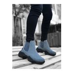 Boa BA0444 Bağcıksız Rahat Yüksek Taban Füme Spor Yarım Bilek Erkek Bot