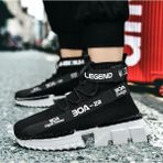 Boa ZR-X700 Siyah Renk Beyaz Taban Erkek Spor Ayakkabı