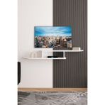 Bobb Tv Duvar Rafı - Beyaz