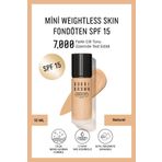 Bobbi Brown Mini Weightless Skin Fondöten Spf 15 - Doğal Ve Mat Bitişli - Natural - 13 Ml (Seyahat Boy)