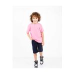 BOBBY JR KİDSWEAR Erkek Çocuk T-shirt Patlı Hakim Yaka Nakışlı Toz Pembe