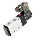 Bobin Solenoid Valfleri, Kompresör Aksesuarları, Pnömatik Tek Bobinli Solenoid Valf, 2 Konumlu, 5 Yollu, 4v210-08, 12V, 24V, 110V, 220V, 1 Adet (Renk: AC220,