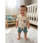 Bobişko Efemkids 6/24 Ay Erkek Bebek Takım Nakışlı Yenidoğan Bebek Takım - 6 - 9 Ay - Turkuaz