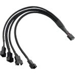 Boblov 4 Pin Fan Çoklayıcı Kablosu 4P Dişi 3X3 Pin Erkek+1X4 Pin Erkek