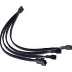 Boblov 4 Pin Fan Kontrol Kablosu 4p Dişi 3+3+3+4p Erkek Kablo 4pinli Fan Uzatma Fan Çoklayıcı