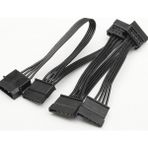 Boblov 4 Pin Molex To 5 Sata Güç Kablosu Molex Ide 4 Pin To 5 Port Sata Power HDD Güç Çoklayıcı Kablosu 60 cm