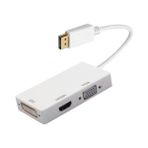 Boblov Display Port To Dvı/vga/hdmı 3in1 Çevirici Adaptör Kablo Display DVI VGA HDMI